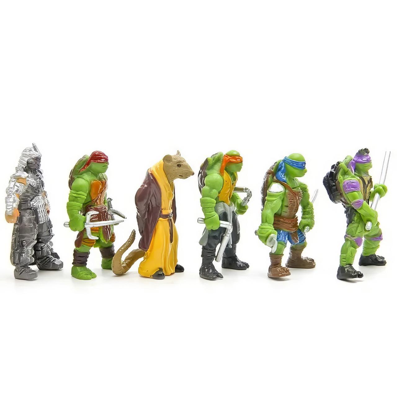 Набор фигурок TMNT Ракушки Ниндзя 6в1 5 см (17662660) - фото 3