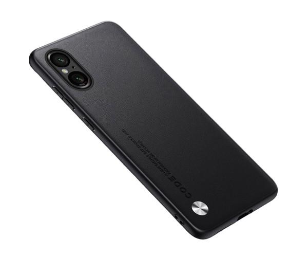Кожаный чехол - накладка CODE Tactile Experience для Sony Xperia 5 V Черный Кожаный чехол - накладка CODE Tactile Experience для Sony Xperia 5 V Черный