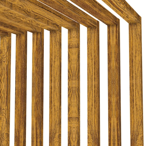 Рельс декоративный SIMBUD 60x35 мм 2 пог. м Малинский дуб (85437856) - фото 2