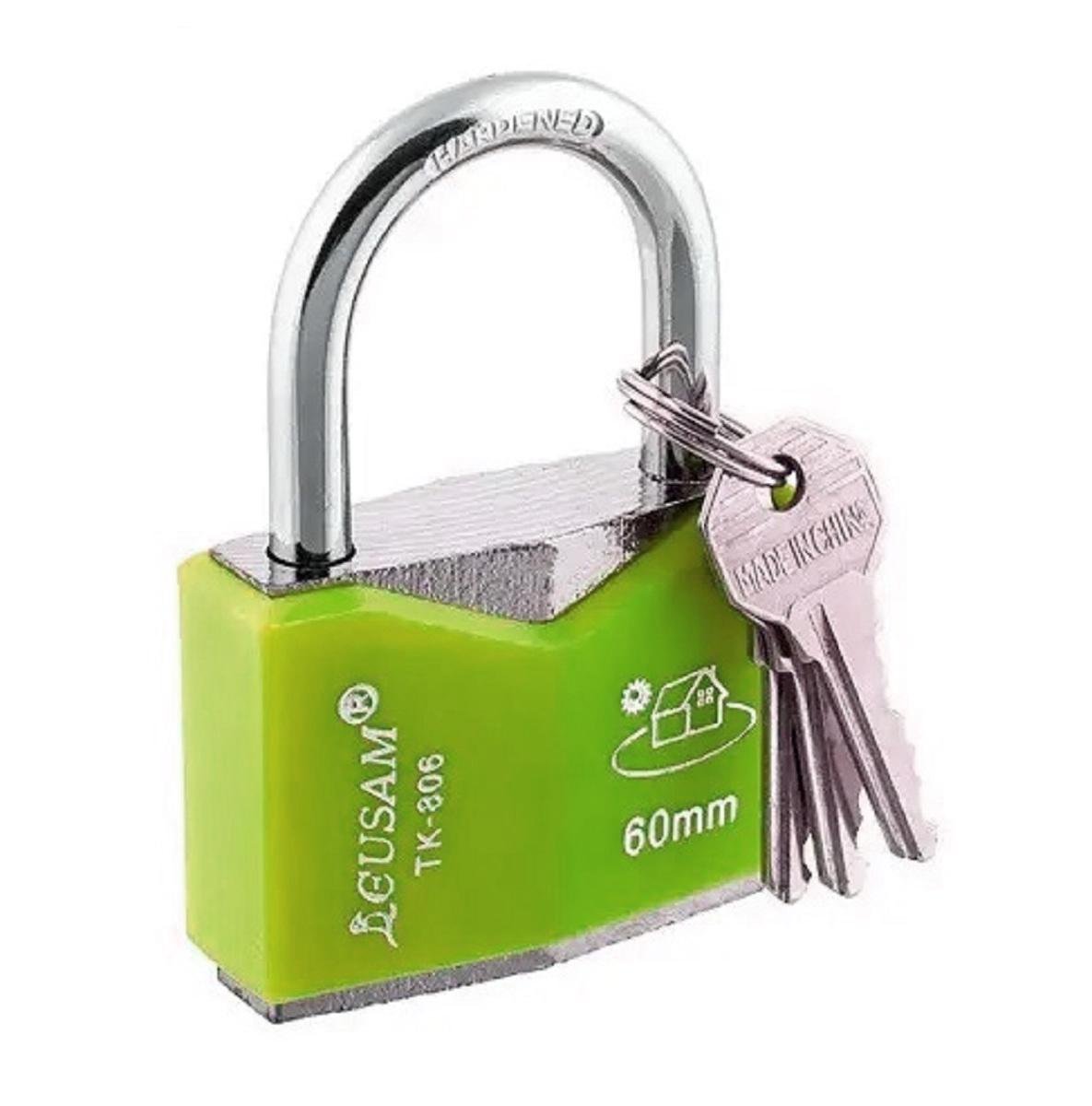 Замок навесной с ключом 30 мм Зеленый (Z-16-46-GN)