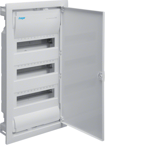 Щит внутрішній Hager VU36UA 36 модулів з металевими дверями (26976038)