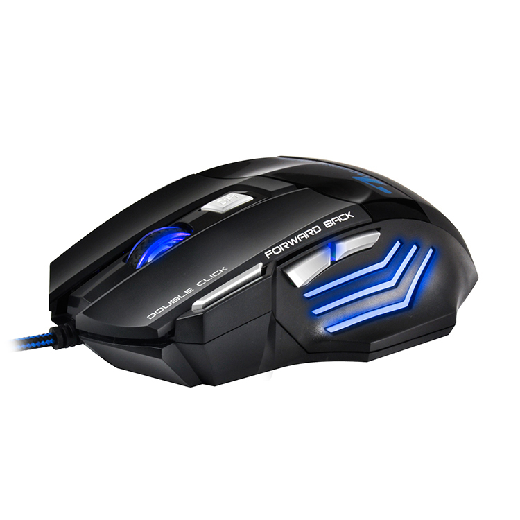 Компьютерная мышь игровая CZF G509-7 проводная с RGB подсветкой Black (3_07965)