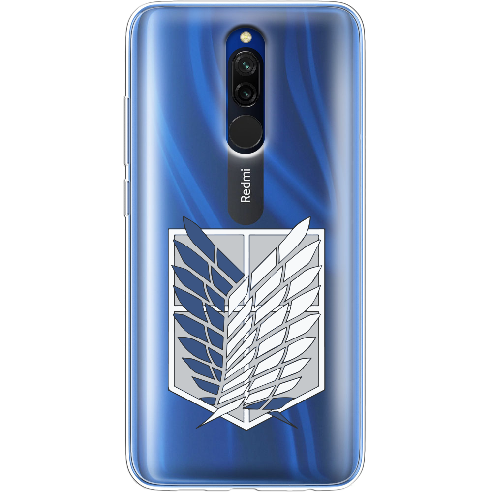 Чехол Boxface Xiaomi Redmi 8 Атака Титанов Крылья Свободы Прозрачный силикон (38411-bk88-38411)