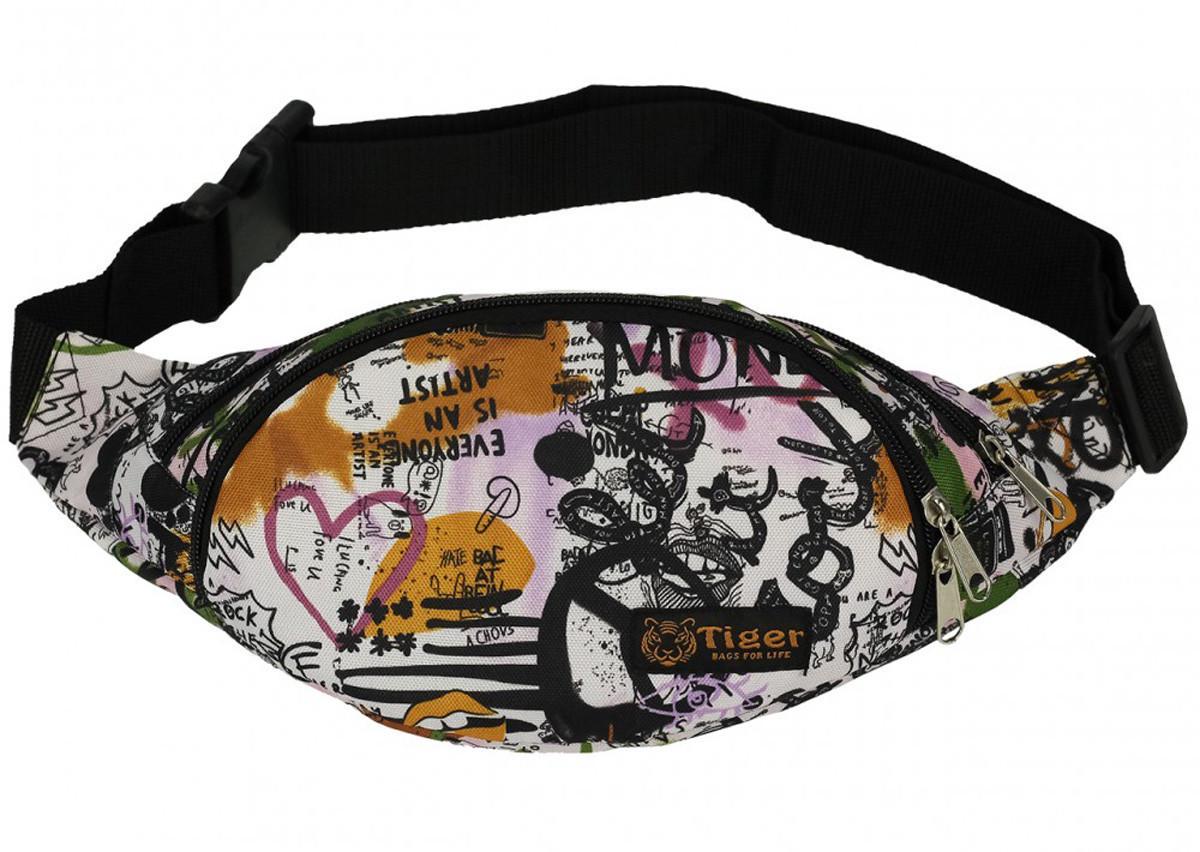 Сумка-бананка Tiger Moon Print Money Зеленый (S172380)