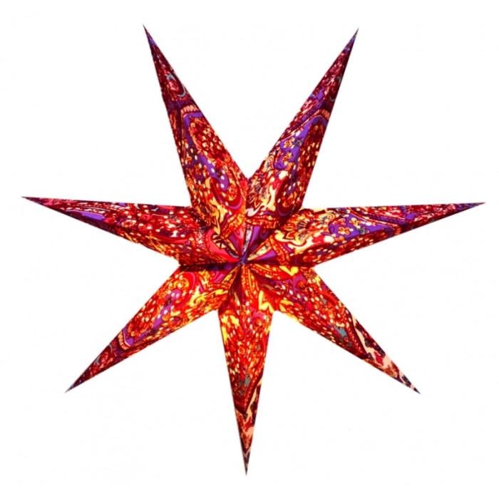 Светильник Звезда картонная 7 лучей BATIK SPIRAL PUNCH EMBD. №1 (9050114)