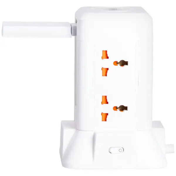 Фильтр-удлинитель сетевой TOWER 6 розеток LED-лампа 3USB + 1PD 2,8 м Белый (HP-5-1) - фото 4 Фильтр-удлинитель сетевой TOWER 6 розеток LED-лампа 3USB + 1PD 2,8 м Белый (HP-5-1) - фото 4