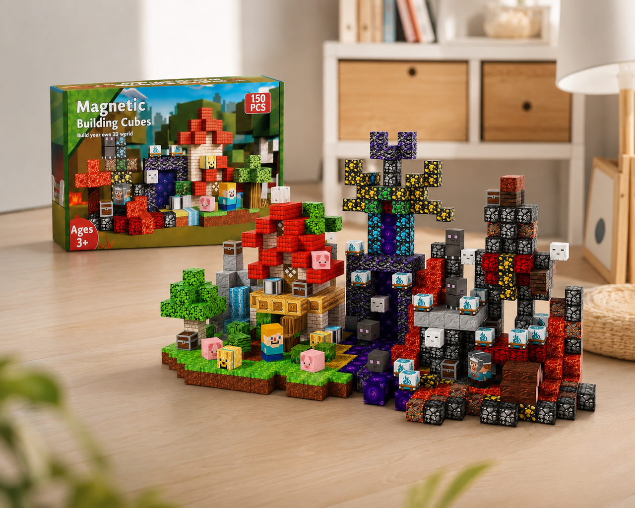 Конструктор магнитный Minecraft Magnetic World Приключения маленького привидения 150 шт. (zh026) Конструктор магнитный Minecraft Magnetic World Приключения маленького привидения 150 шт. (zh026)