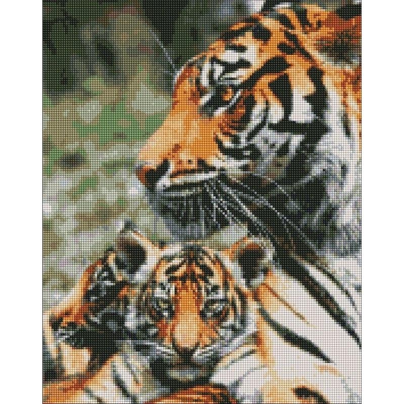 Набор для творчества Идейка Алмазная мозаика Полосатая семейка 40х50 см (AMO7201)