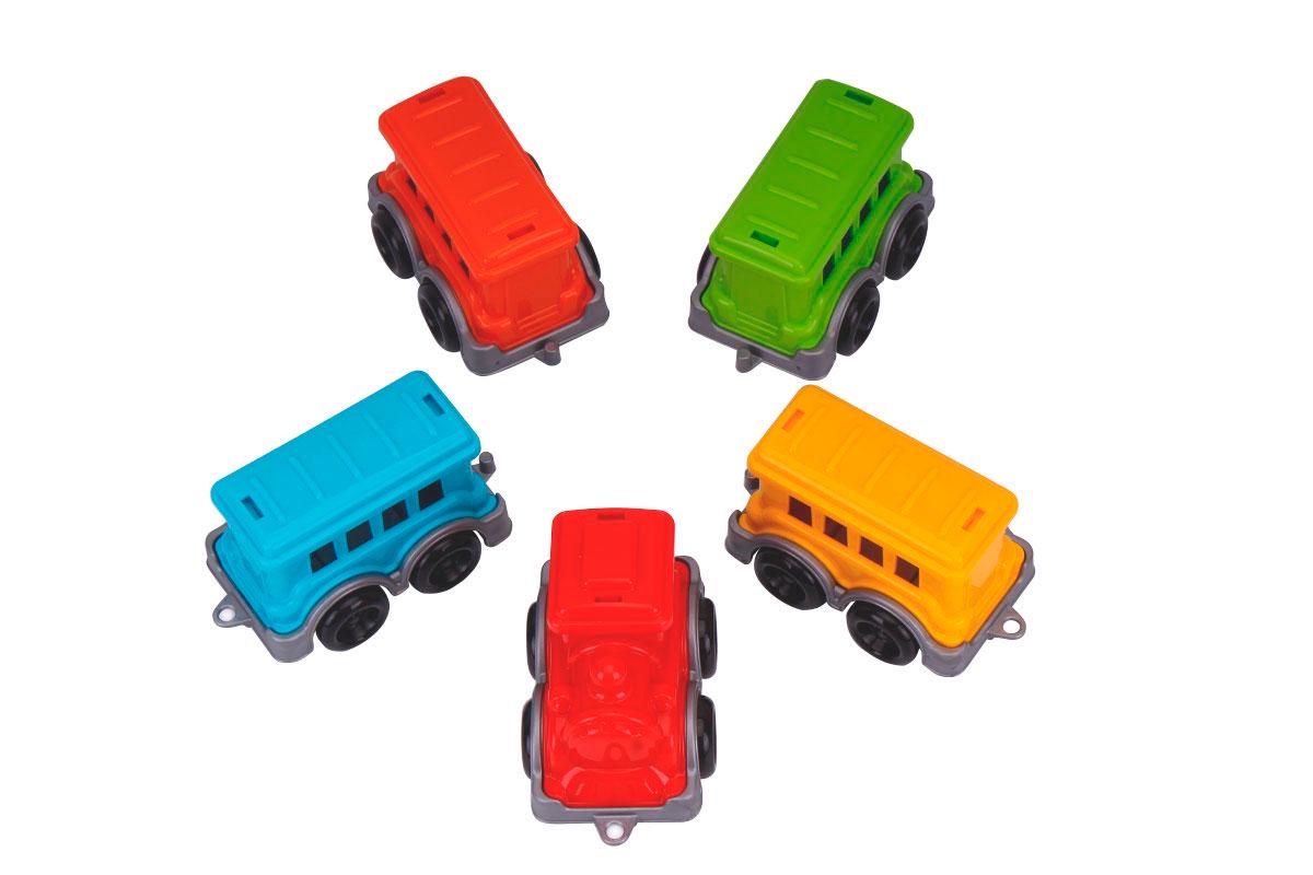 Игровой набор ТехноК Поезд с вагончиками мини (9116) - фото 3 Игровой набор ТехноК Поезд с вагончиками мини (9116) - фото 3