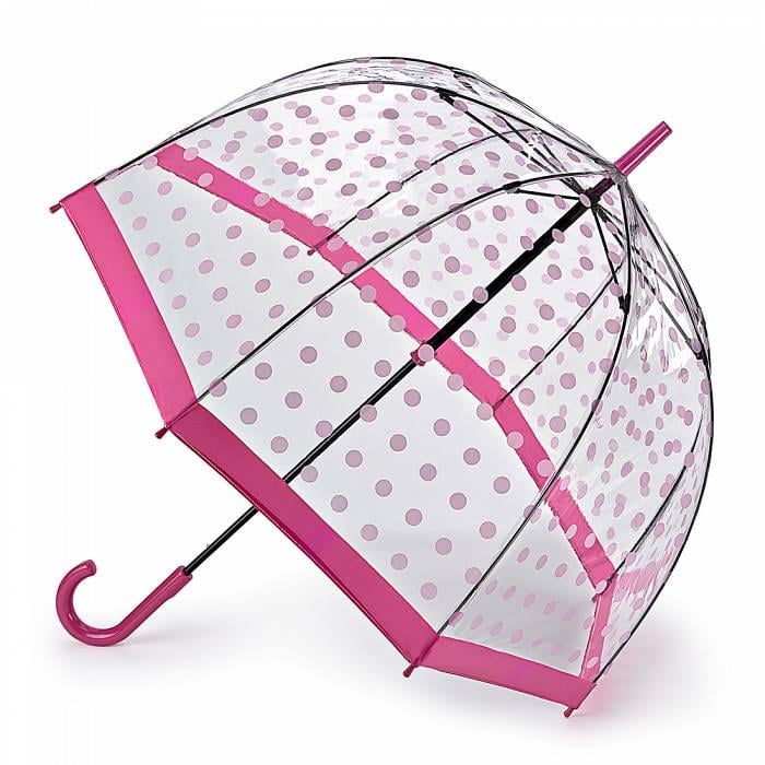Парасолька жіноча-тростина Fulton Birdcage-2 L042 Pink Polka (L042-031483)