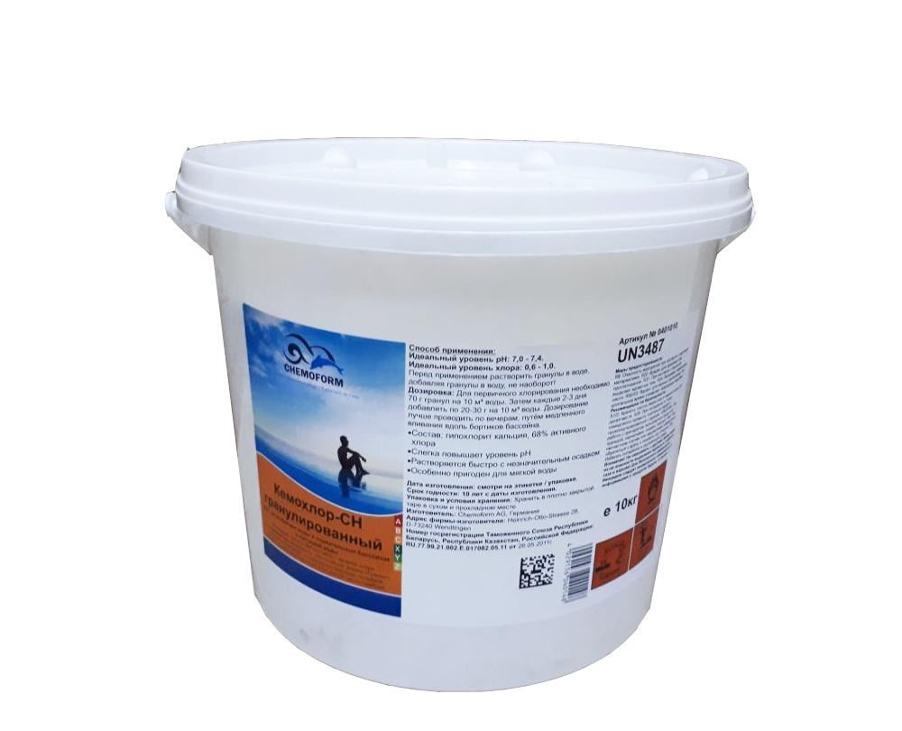 Хімія для басейнів Chemoform Т-90 гранульований для хлорування басейнів 10 кг (38912)