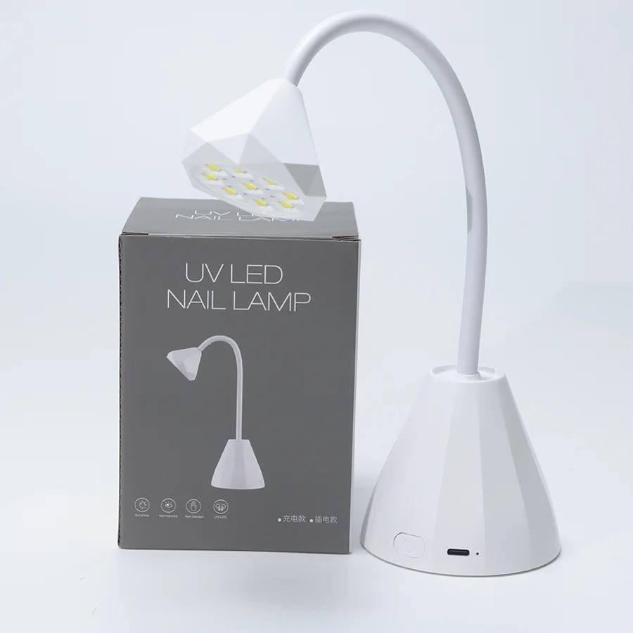 Лампа UV/LED 2 для сушки ногтей на аккумуляторе и USB