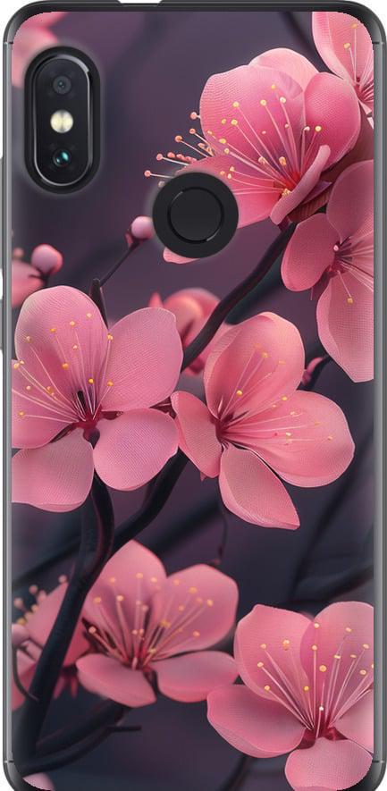 Чехол на Xiaomi Redmi Note 5 Пурпурная сакура (6075u-1516-42517)