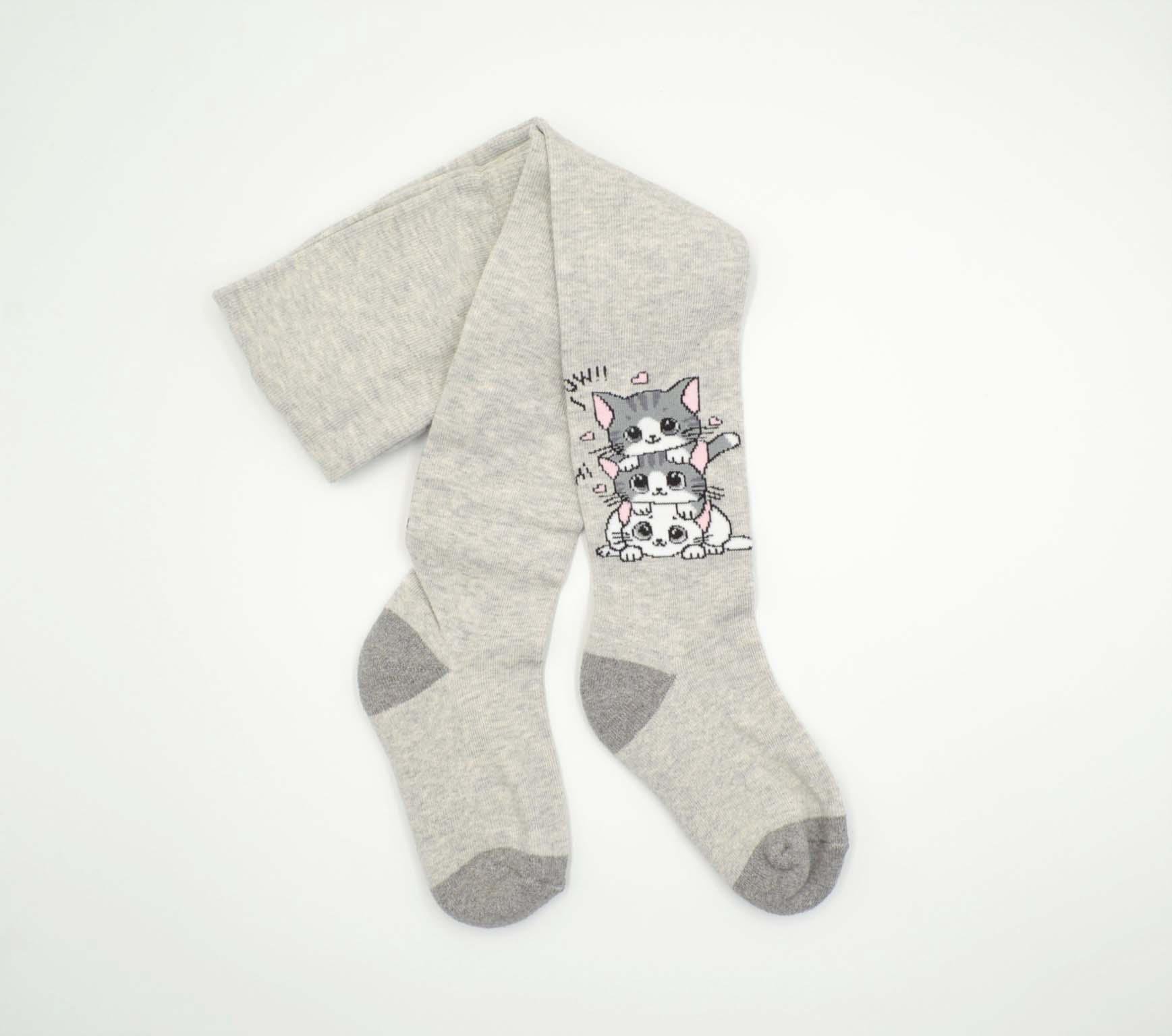 Колготки детские с махровой стопой Легка хода 8278 98-104 см Серебро меланж