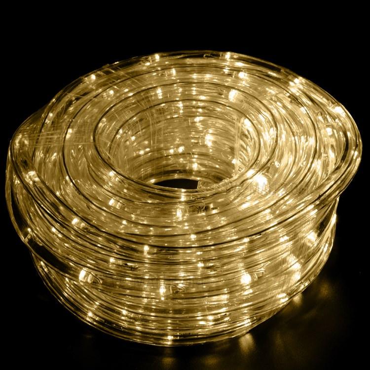 Гірлянда Xmas Rope light 10 м світлодіодна стрічка дюралайт Білий теплий (10-3-4887)