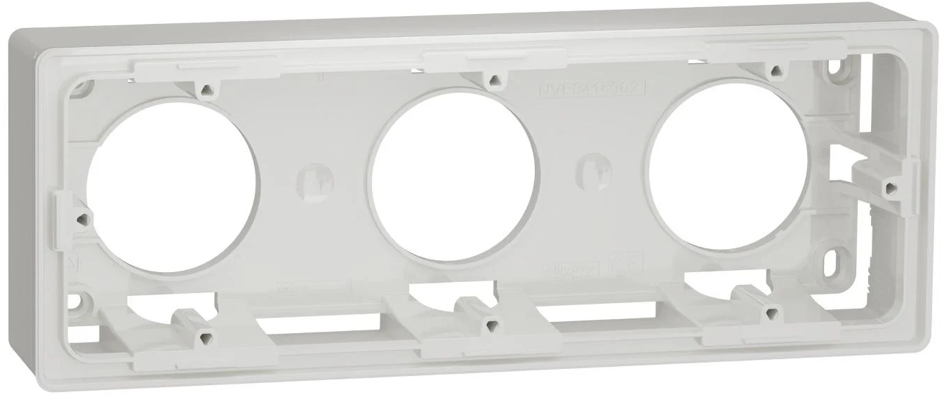 Коробка Schneider Electric Unica для открытой установки 3-постовая Белый (NU800618)