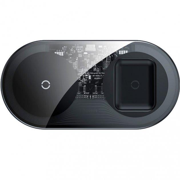 Беспроводное ЗУ Baseus Simple 2in1 18W Pro Edition Transparent (WXJK-CA02)