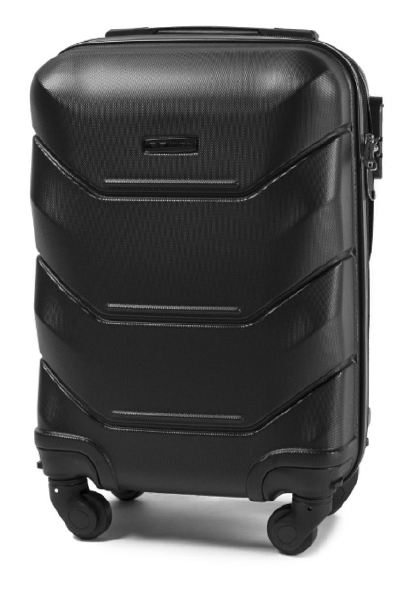 Чемодан пластиковый Wings 147 микро Черный (Wp00219) - фото 1