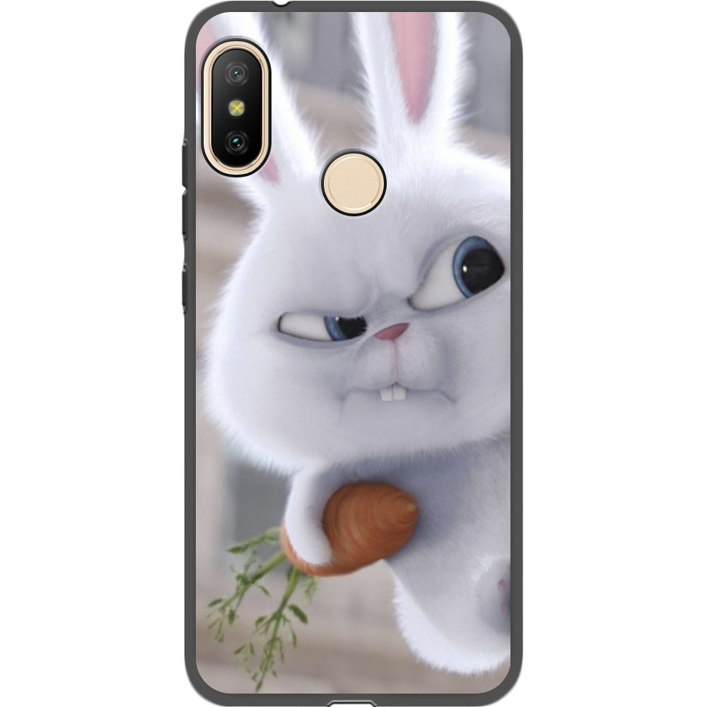 Чехол BoxFace Xiaomi Mi A2 Lite Rabbit Snowball Черный силикон (34892-up1116-35127)