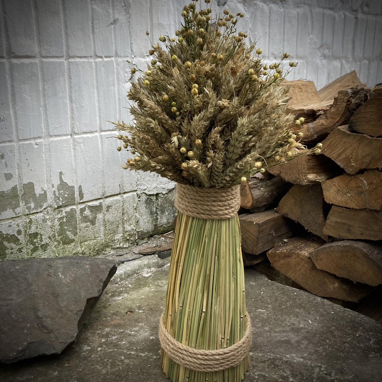 Різдвяний дідух з пшеничного колосся 30 см (2047679289) - фото 3