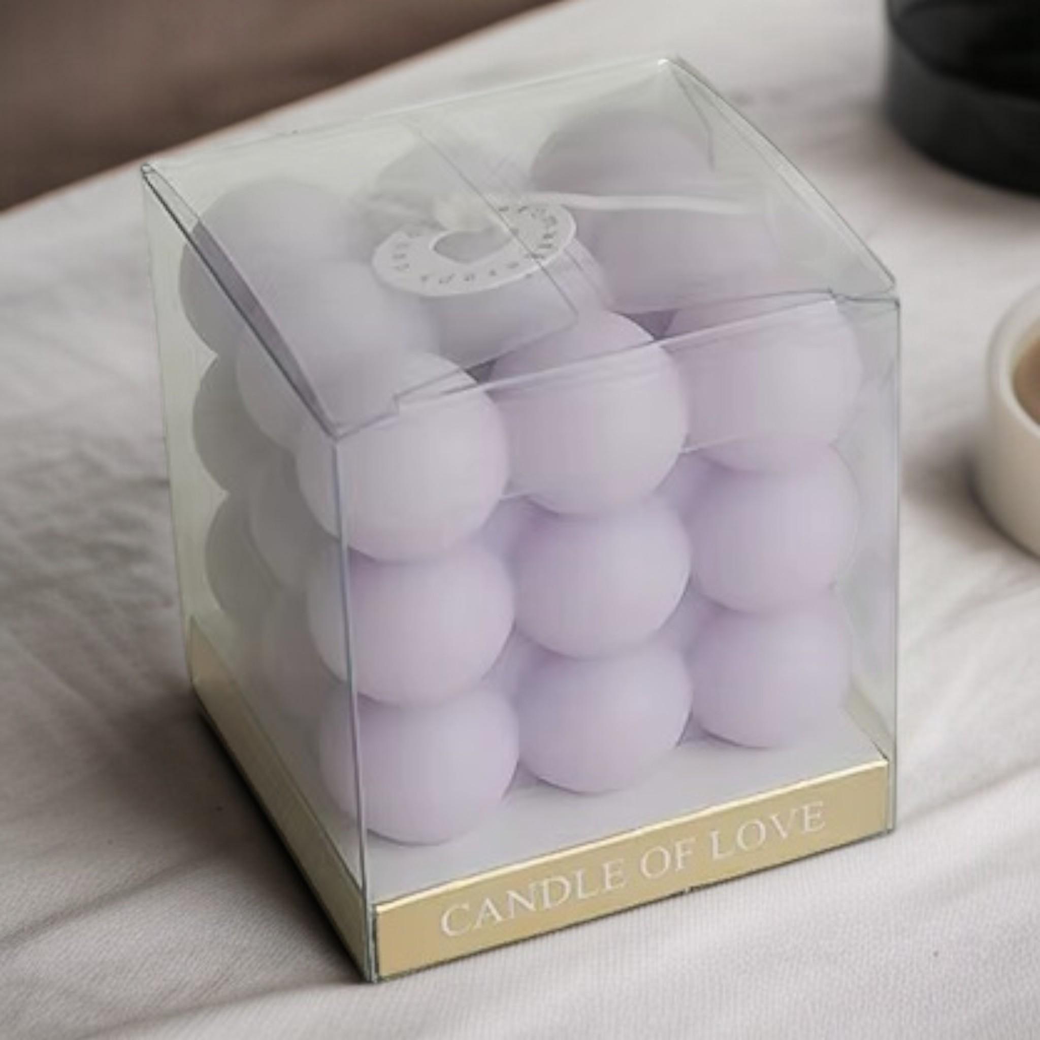 Свеча пузырьково-кубическая Сиреневая Du Song Лавандовый (00013) - фото 2 Свеча пузырьково-кубическая Сиреневая Du Song Лавандовый (00013) - фото 2