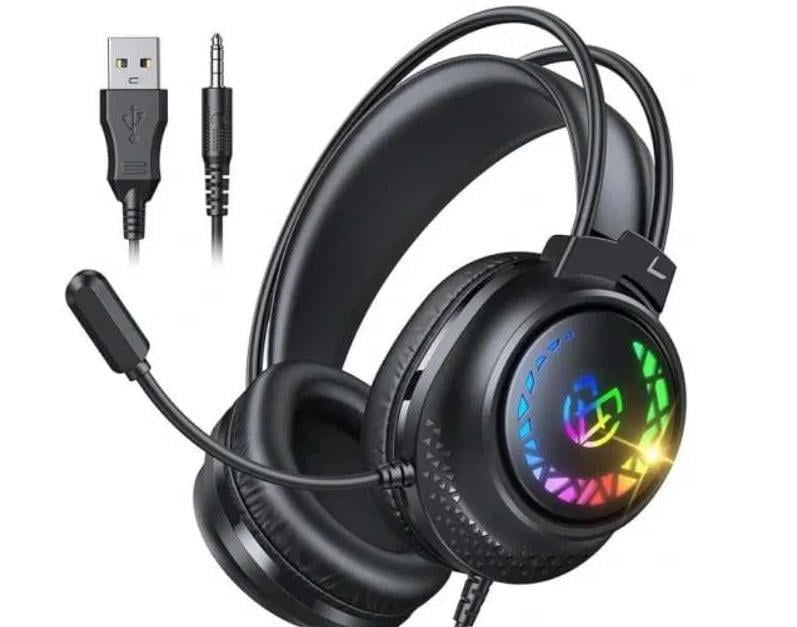 Гарнитура игровая Tatybo 9059 с RGB-подсветкой (11103)