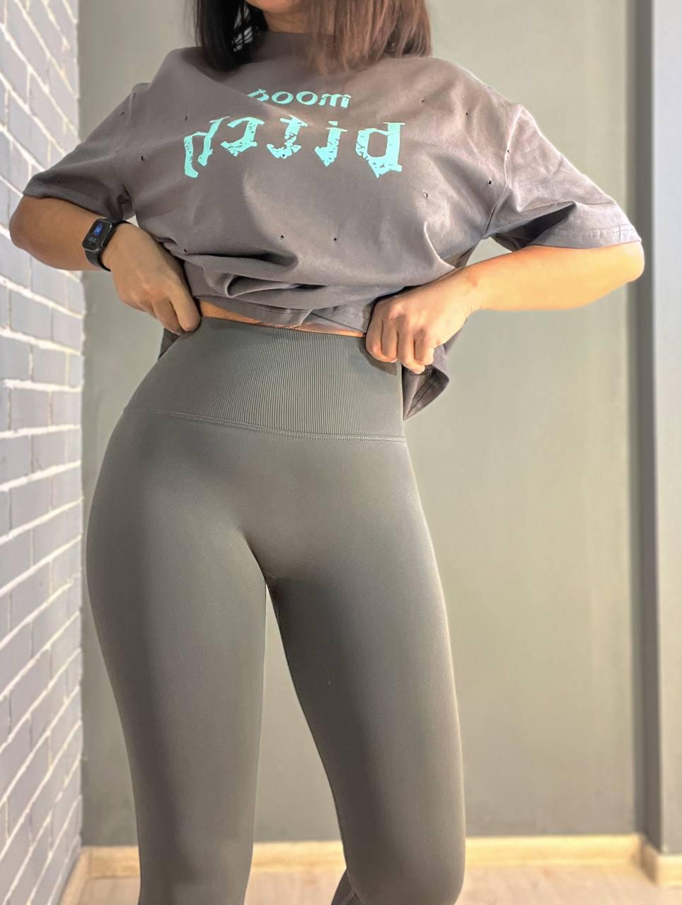 Лосини жіночі A-N 828 утягуючі пуш-ап S Сірий (2156) - фото 2 Лосини жіночі A-N 828 утягуючі пуш-ап S Сірий (2156) - фото 2