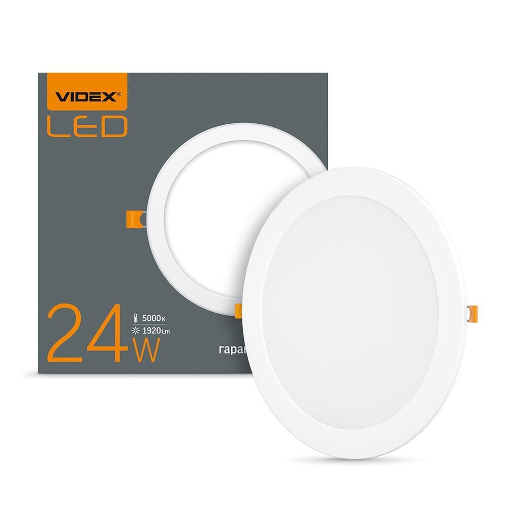 LED світильник VIDEX 24W 5000K круг (31549)