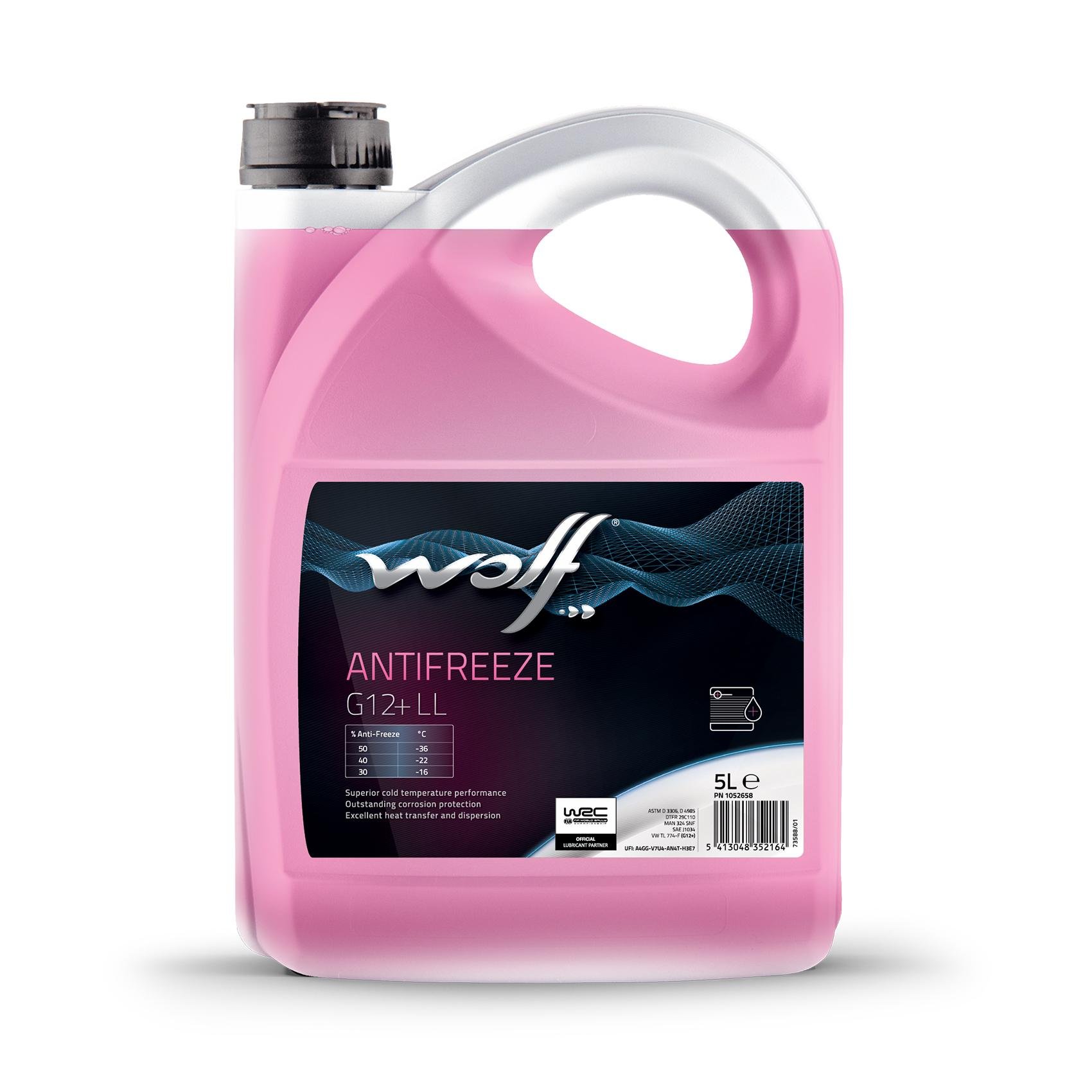 Концентрат охолоджуючої рідини WOLF ANTIFREEZE G12+ LL 5 л
