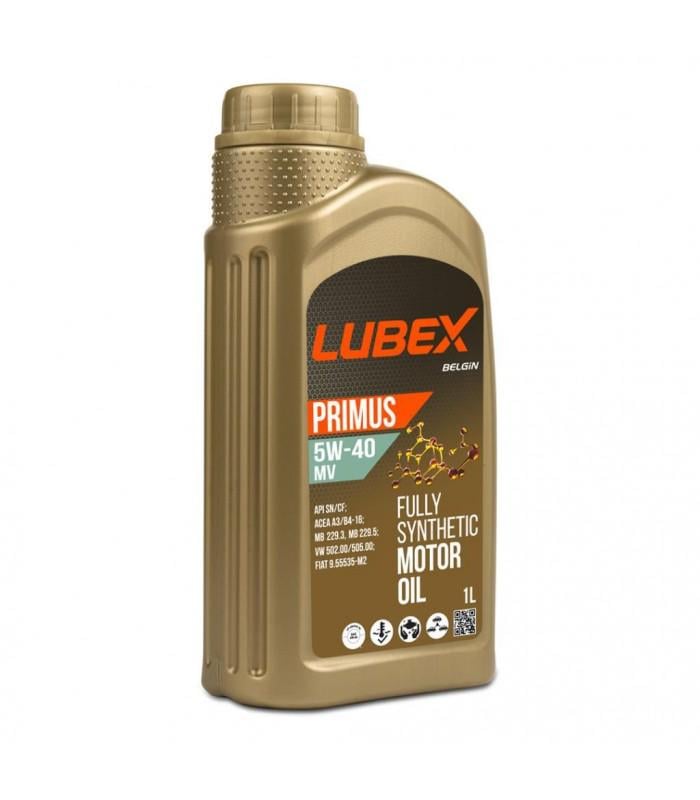 Моторное масло LUBEX PRIMUS MV 5w40 1 л API SN/CF; ACEA A3/B4; RN 0710; MB 229.5; VW 502.00/505.00