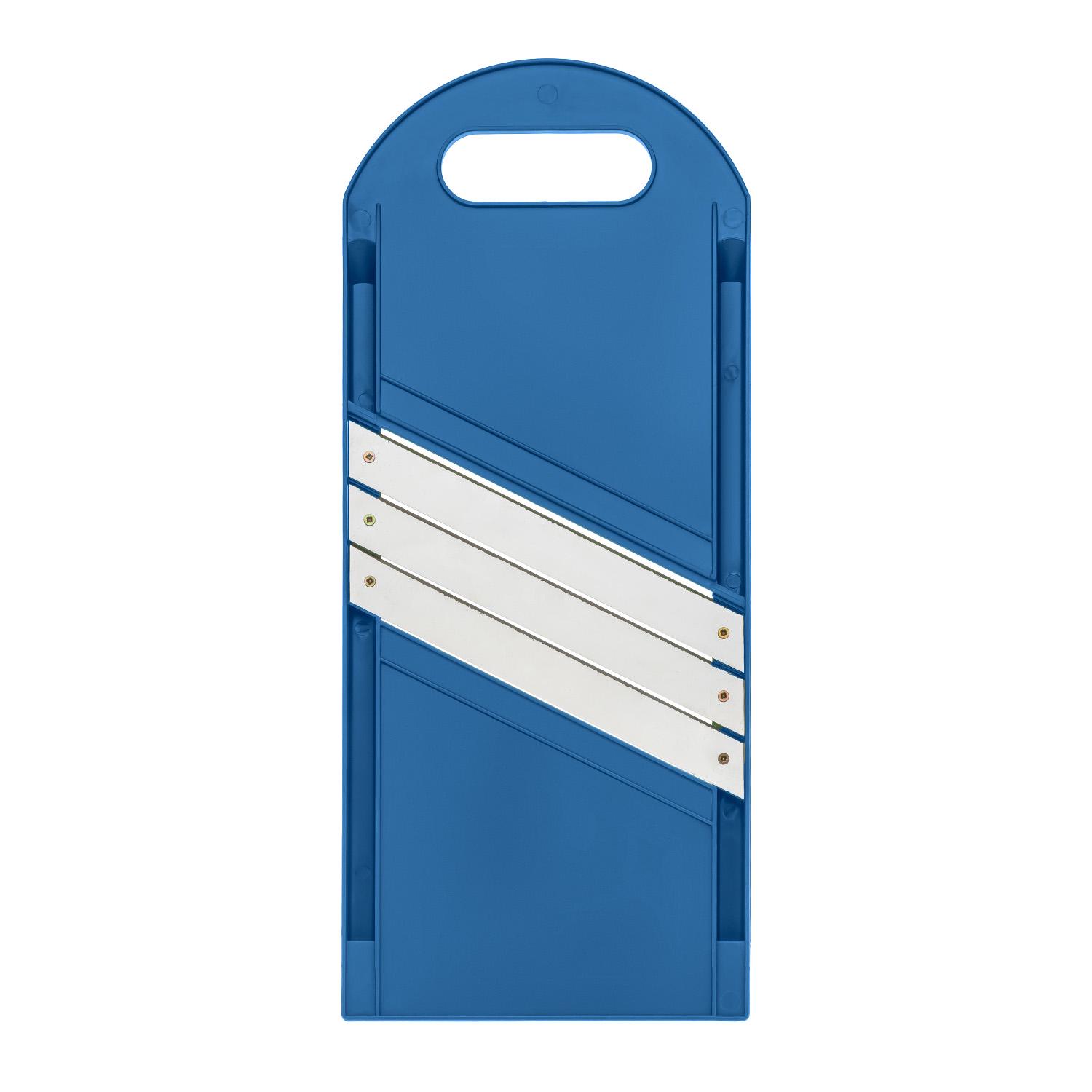 Шинковка для капусты и нарезки овощей/фруктов ручная пластиковая 3 лезвия 16,5х39 см Синий (86941) - фото 2 Шинковка для капусты и нарезки овощей/фруктов ручная пластиковая 3 лезвия 16,5х39 см Синий (86941) - фото 2