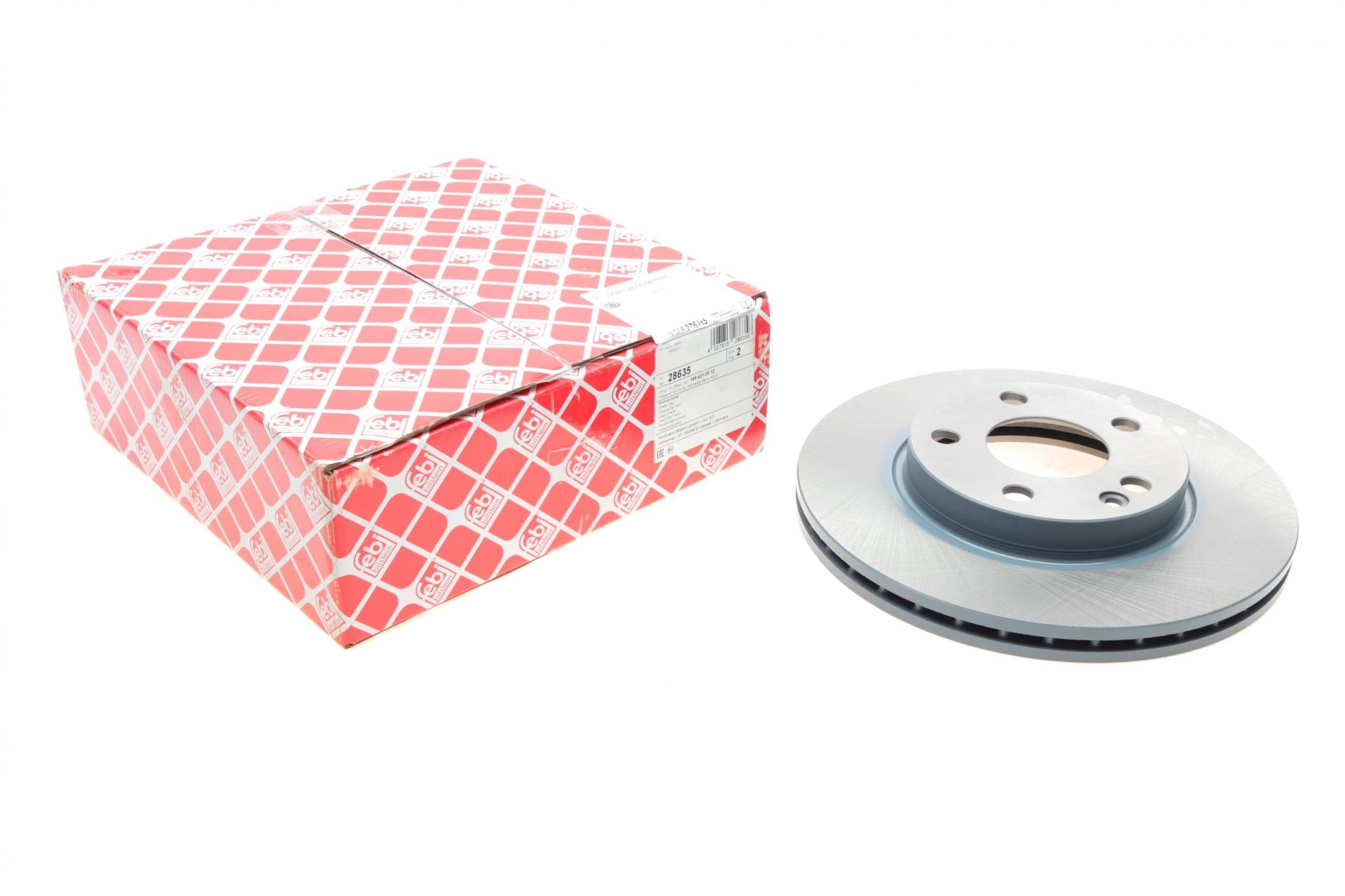 Гальмівний диск передній FEBI BILSTEIN для Mercedes A-class W169 /B-class W245 05-12 276x22 мм (28635)