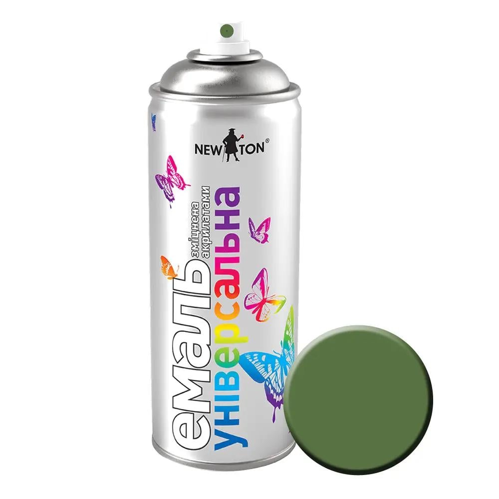 Краска-эмаль аэрозольная New Ton 6040 400 мл Светло-оливковая матовая (000023350)
