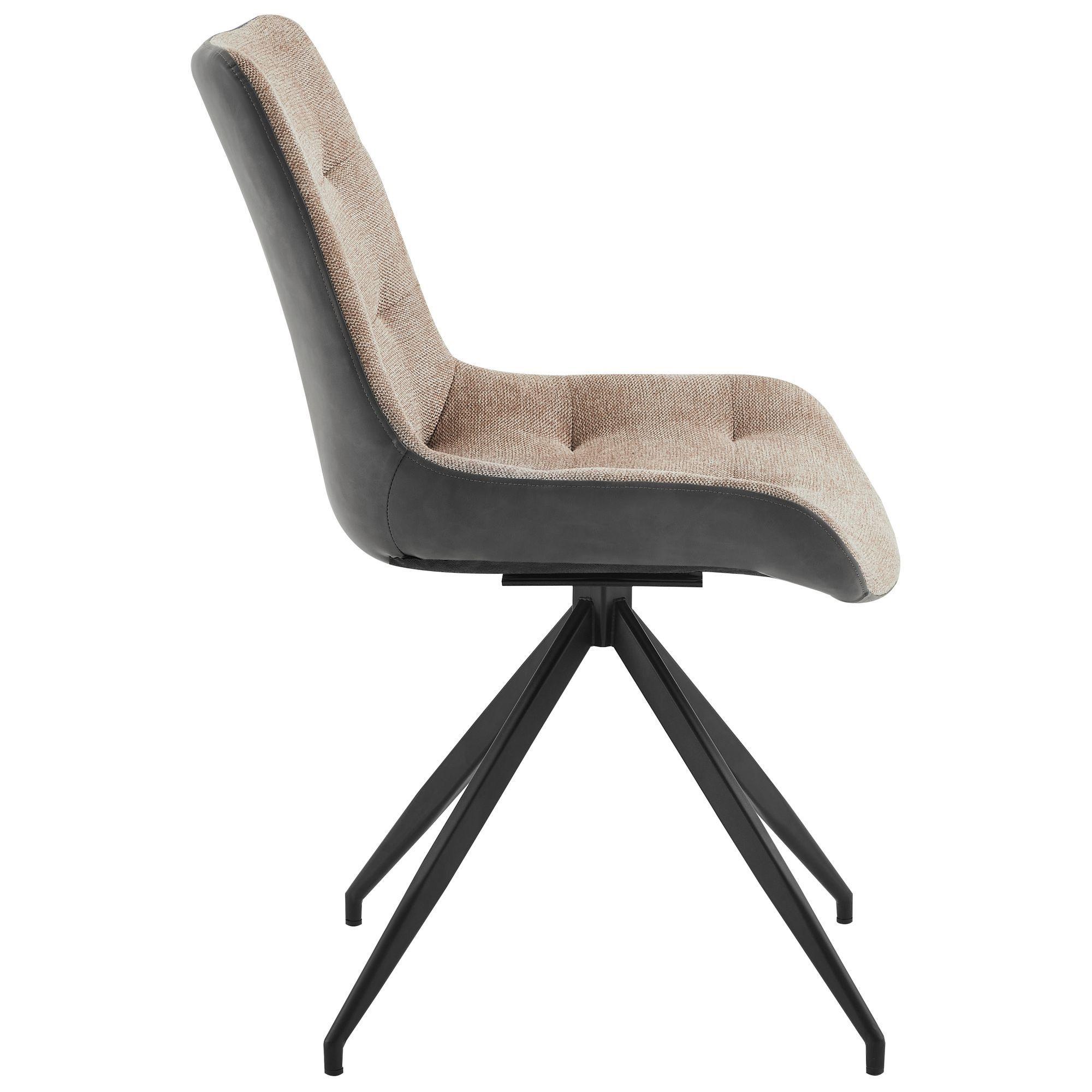 Стілець поворотний AMF Aurora Чорний/Камел (555614) - фото 2 Стілець поворотний AMF Aurora Чорний/Камел (555614) - фото 2