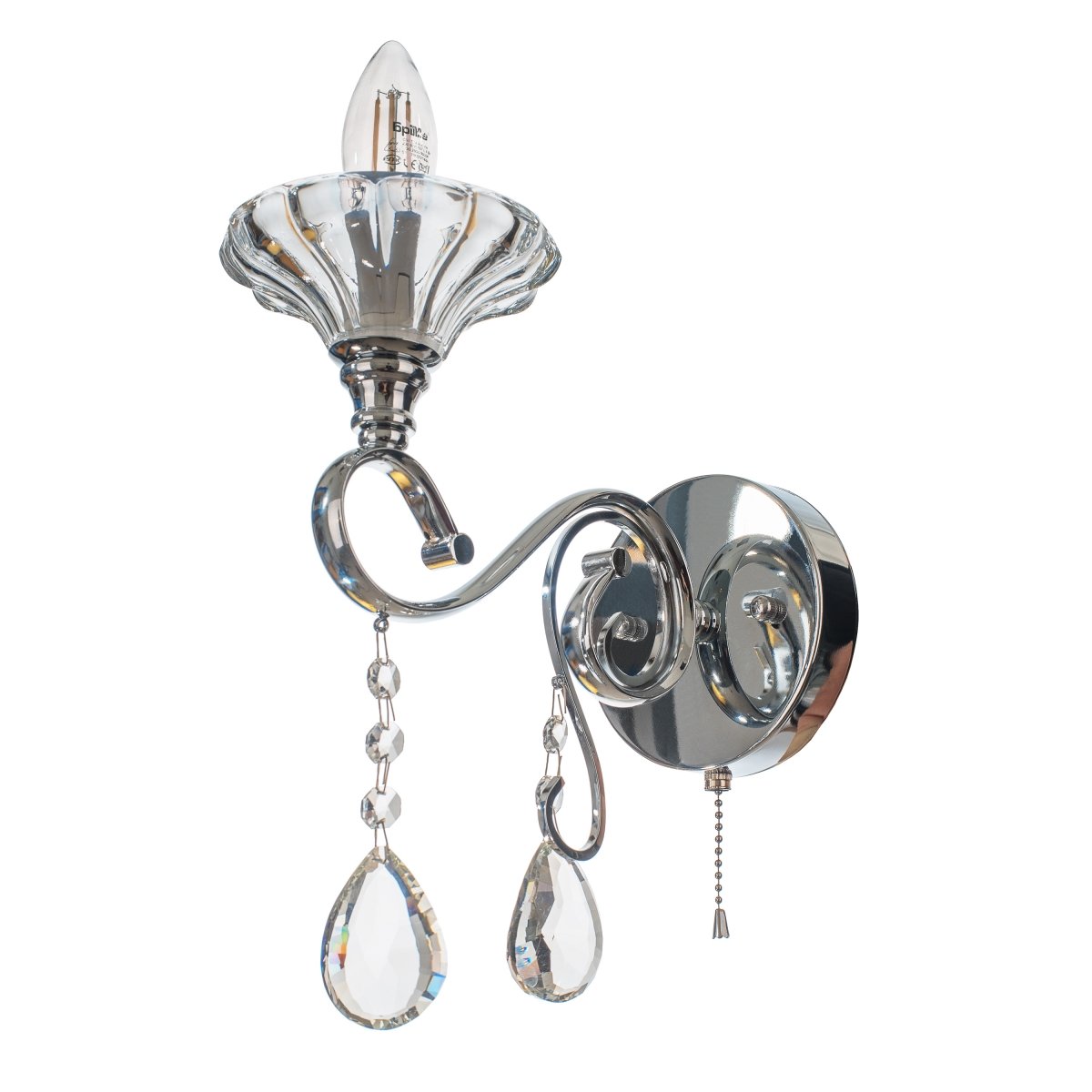 Бра Brille BCL-722W/1 E14 CH (29-054)