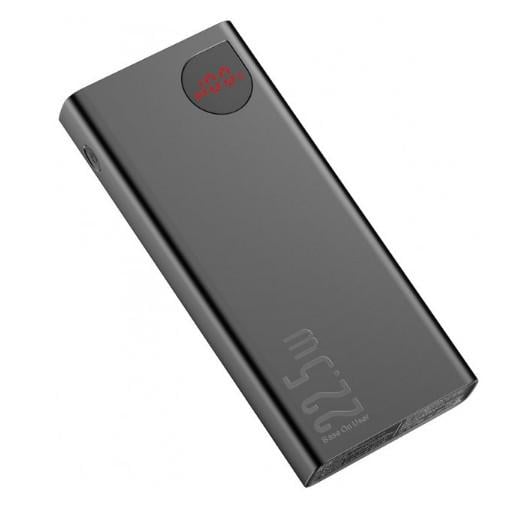 Повербанк Baseus Adaman Metal 20000 mAh PD 22,5 W USB-C 2 x USB-A QC 3,0 Lightning Black