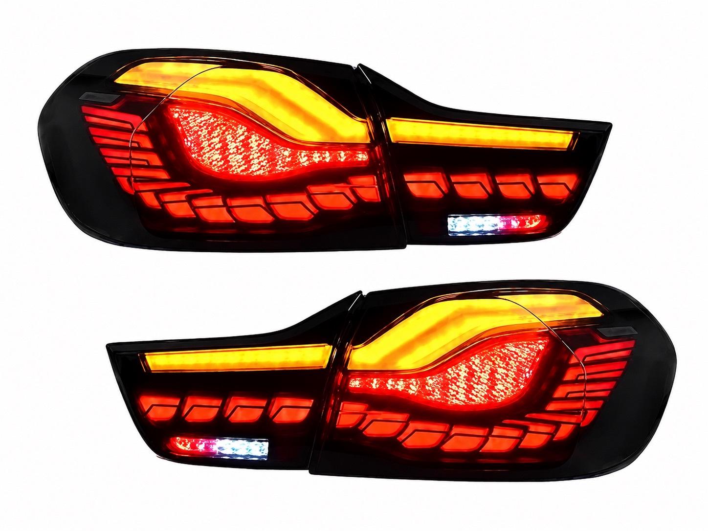 Задние LED фонари GBT Red для BMW 4 серия F32/F33/F36 2012-2020 гг. разные материалы Черный (151163)