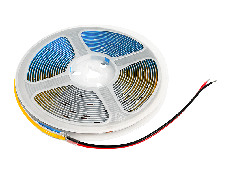 Світлодіодна стрічка MTK COB 320 LED 8 мм 24 В 9 Вт IP20 Жовтий (7717) - фото 1