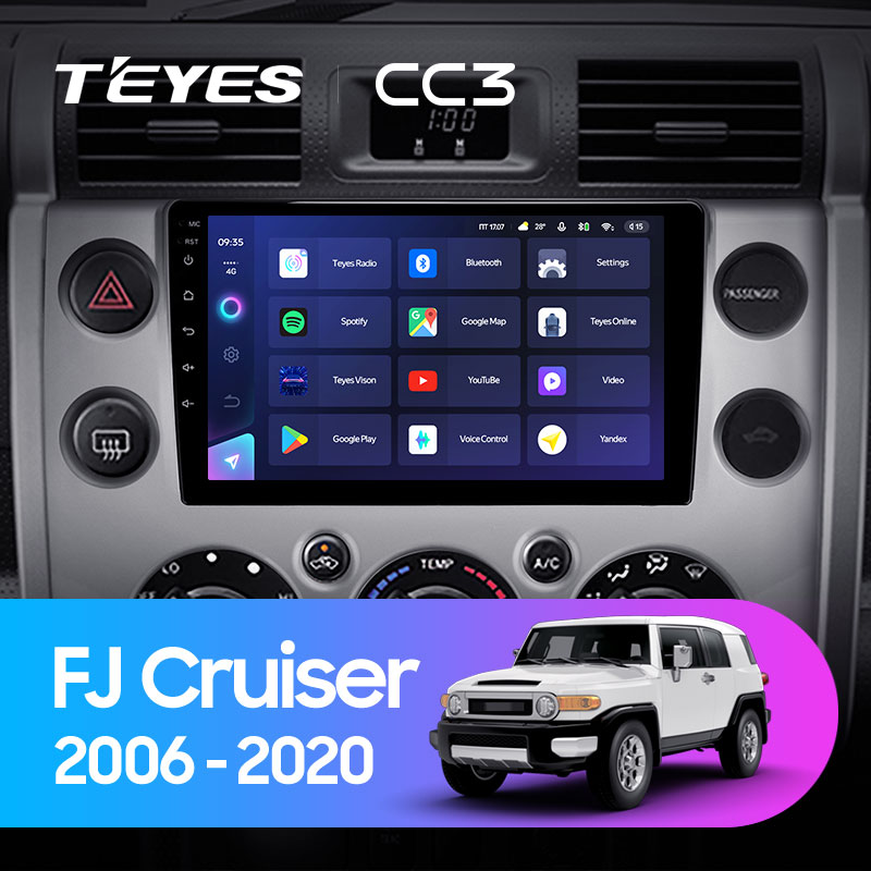 Автомагнитола штатная Teyes для Toyota FJ Cruiser 2006-2020 Android CC3 3+32G Wi-Fi (1461396881) - фото 3