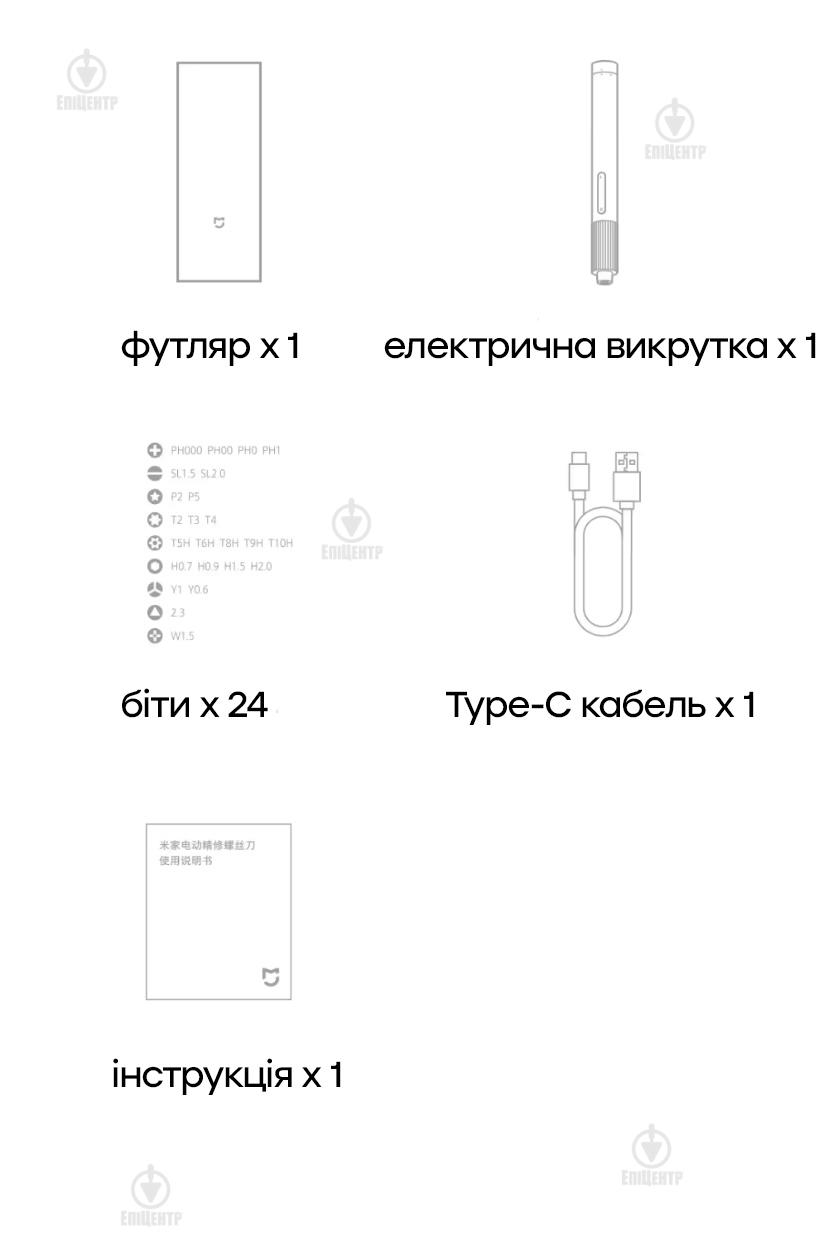 Отвертка аккумуляторная MiJia Electric Screwdriver 24в1 с набором бит (MJDDLSD003QW) - фото 13