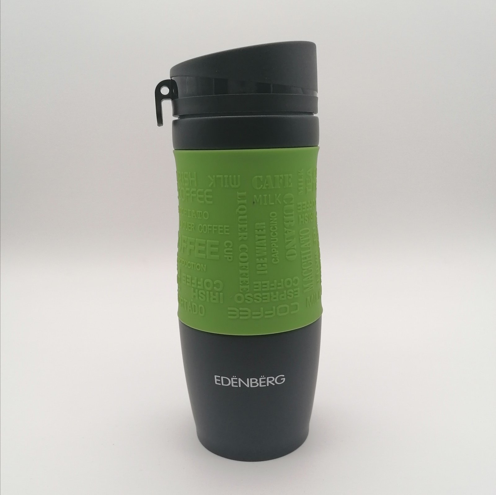 Термочашка Edenberg 380 мл Черно-Зеленый (EB-625-2)