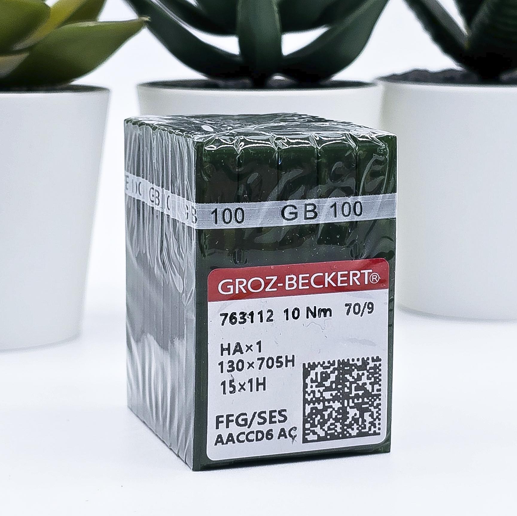 Иглы Groz-Beckert для бытовых швейных машин HAx1 130x705H 70/9 в упаковке 100 шт.