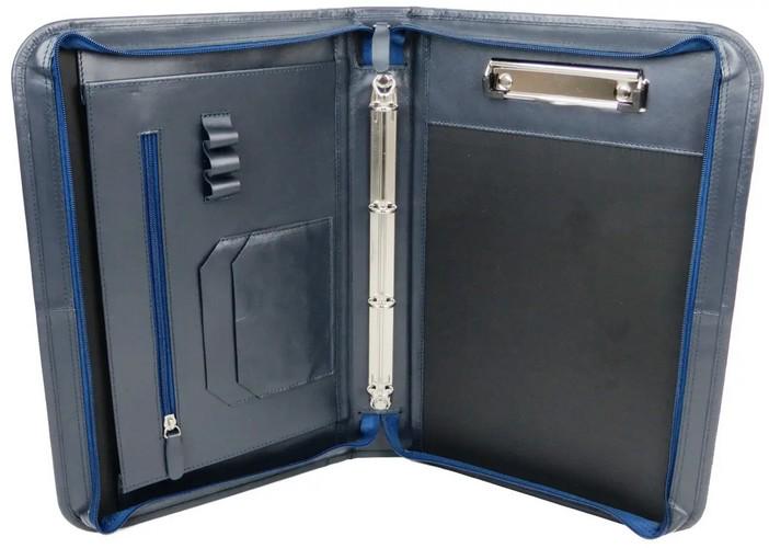 Папка деловая из натуральной кожи Portfolio Синий (super422_Port1021 navy)