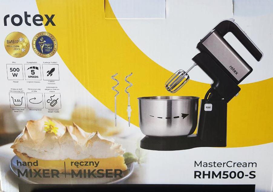 Миксер стационарный Rotex RHM500-S 500 Вт чаша из нержавеющей стали 3,5 л (2225702722) - фото 5