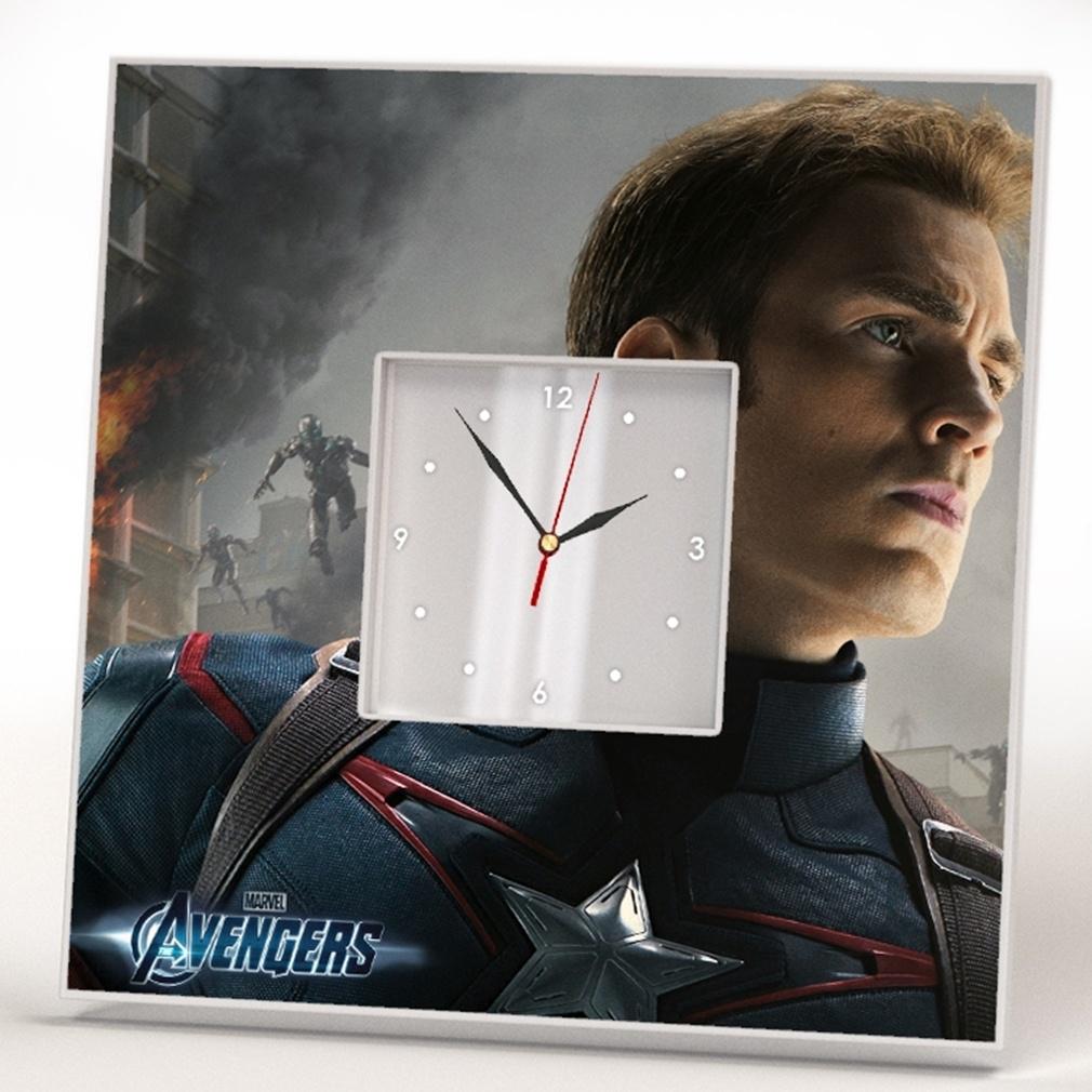 Часы Капитан Америка 260x260 мм (C00859)
