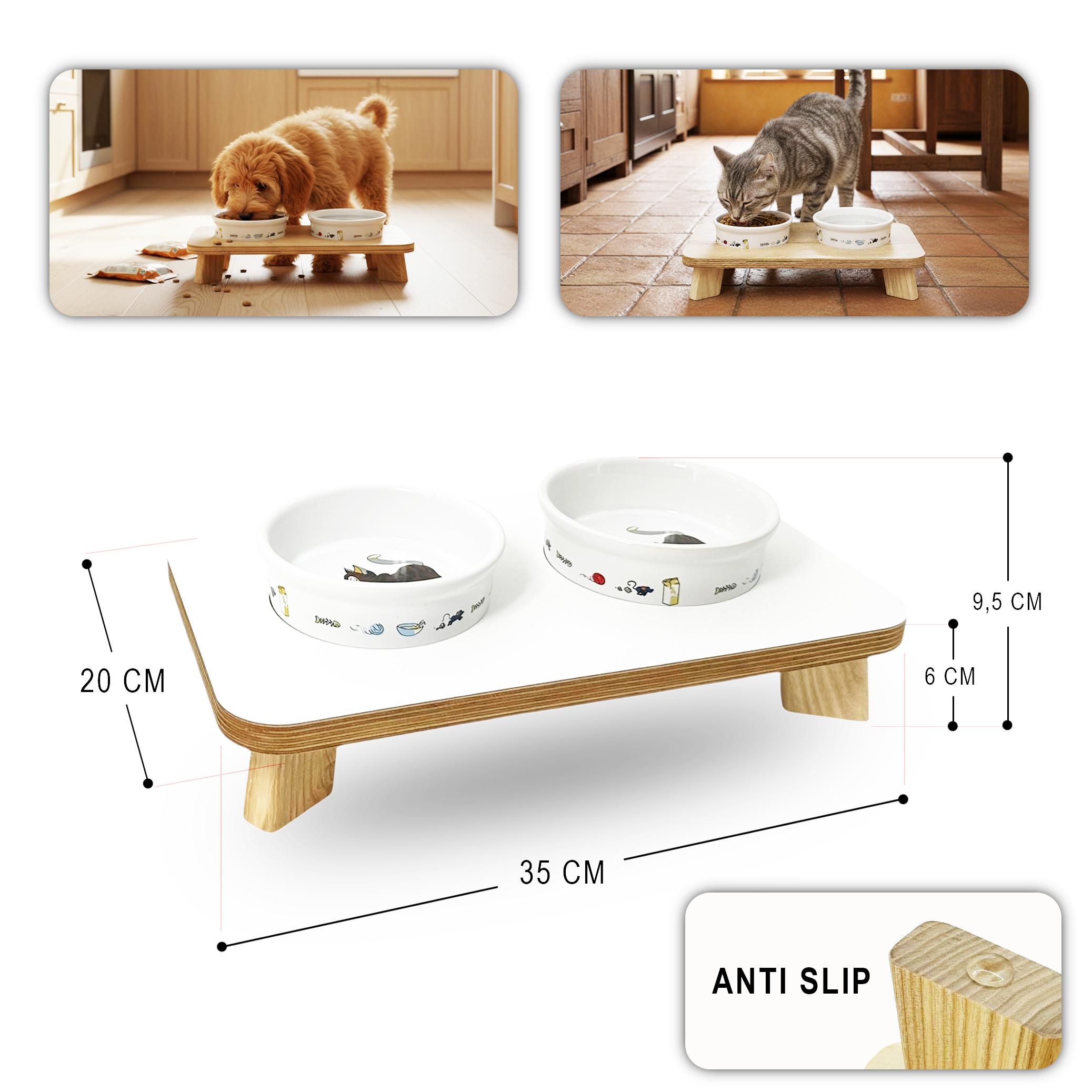 Подставка под мисочки Trixie для собак и кошек с мисками 2х200 мл - фото 2 Подставка под мисочки Trixie для собак и кошек с мисками 2х200 мл - фото 2