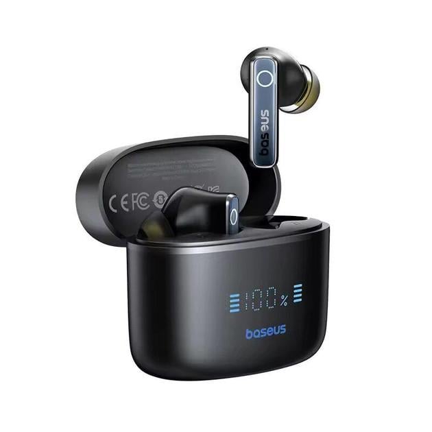 Наушники беспроводные BASEUS Bowie 30 True Wireless Earphones 50dB IPX4 ANC BT5.3 65Hrs Black (2835167188)