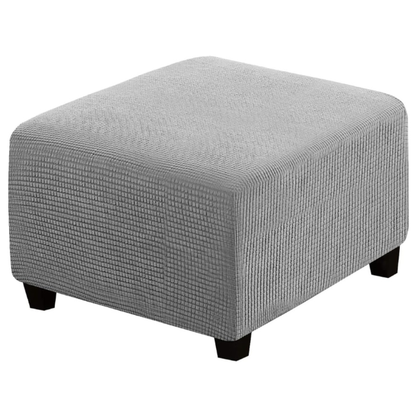 Чехол на пуф квадратный Slavich трикотаж-жаккард M Серый