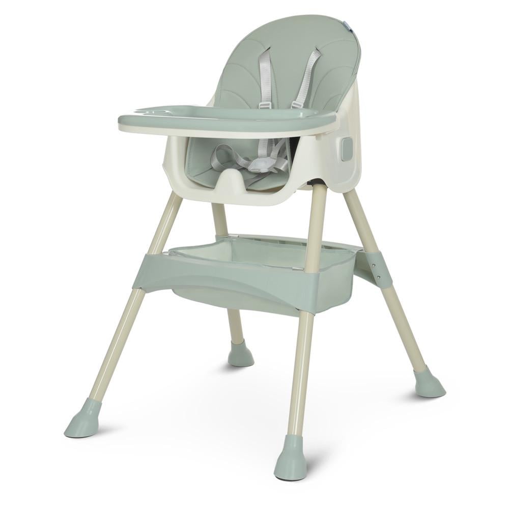 Стільчик дитячий для годування Bambi M 4136 OLIVE з антислизькими ніжками із пластику 95х61х76 см Оливковий (150-7-M 4136 OLIVE)