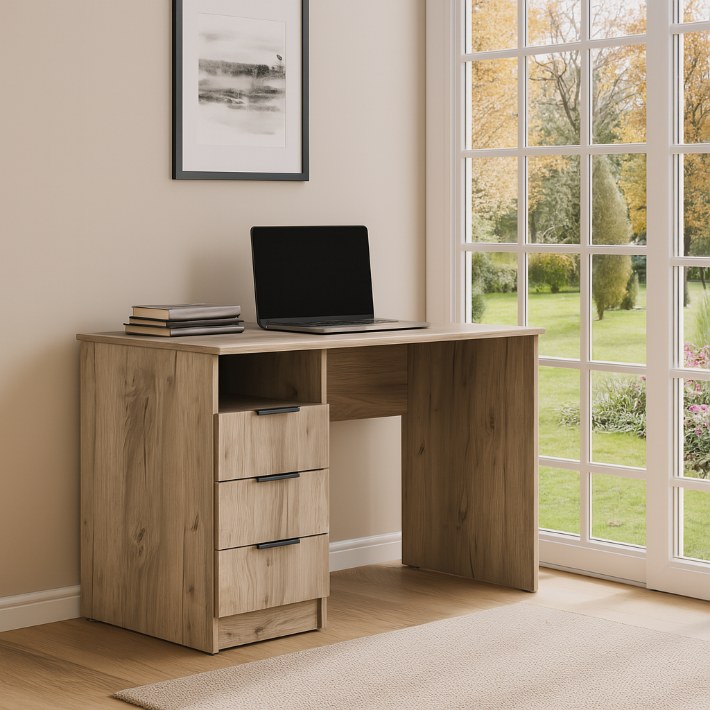 Стіл письмовий СП1 3Я SENAM 750х1100х500 мм ДСП Дуб Крафт Сірий - фото 1